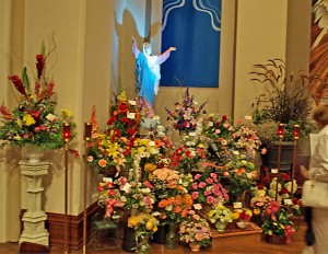 The parish had its annual Flower Festival on the weekend of the Feast of the Assumption