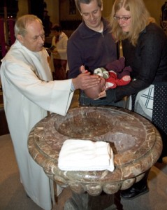 Baptism by pouring