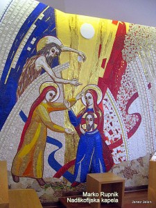 "The Annunciation", Father Marko Ivas Rupnik, Mosaic