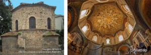 Left: Arian Baptistery; Right: Orthodox BaptisteryL: Georges Jansoone; R: Mattiah 